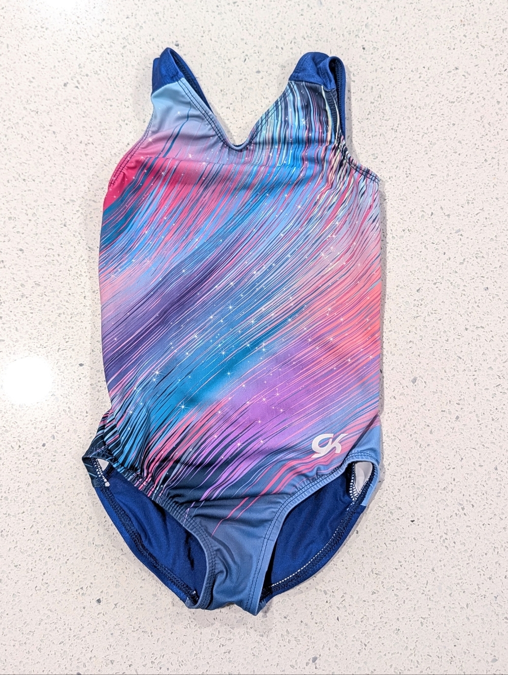 COMPETITION GK ELITE Child Small CS Gymnastics Leotard RAINBOW State Champion L2